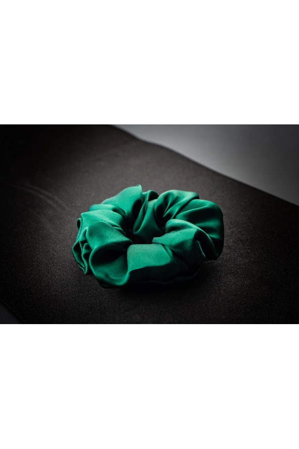 Mulberry Silk Scrunchies Green