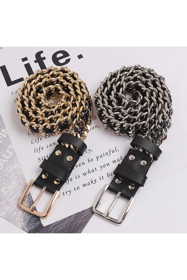 Unique Metal Style Chain Belt